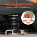 Drievoudige luchtkrik tilt tot 450 mm in 3-5 seconden, 3 ton draagvermogen, handgrepen aan de zijkant voor gebruik in auto's en garages._voghion.com