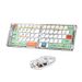 Clavier pliable Bluetooth 2,4 GHz, double fonction, transparent, coupe-vent, rechargeable, pour voyage d'affaires, bureau, mini-clavier, souris_voghion.com
