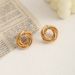 Nuovi orecchini pendenti eleganti e di alta qualità in stile coreano irregolare, con borchie dorate esagerate_voghion.com