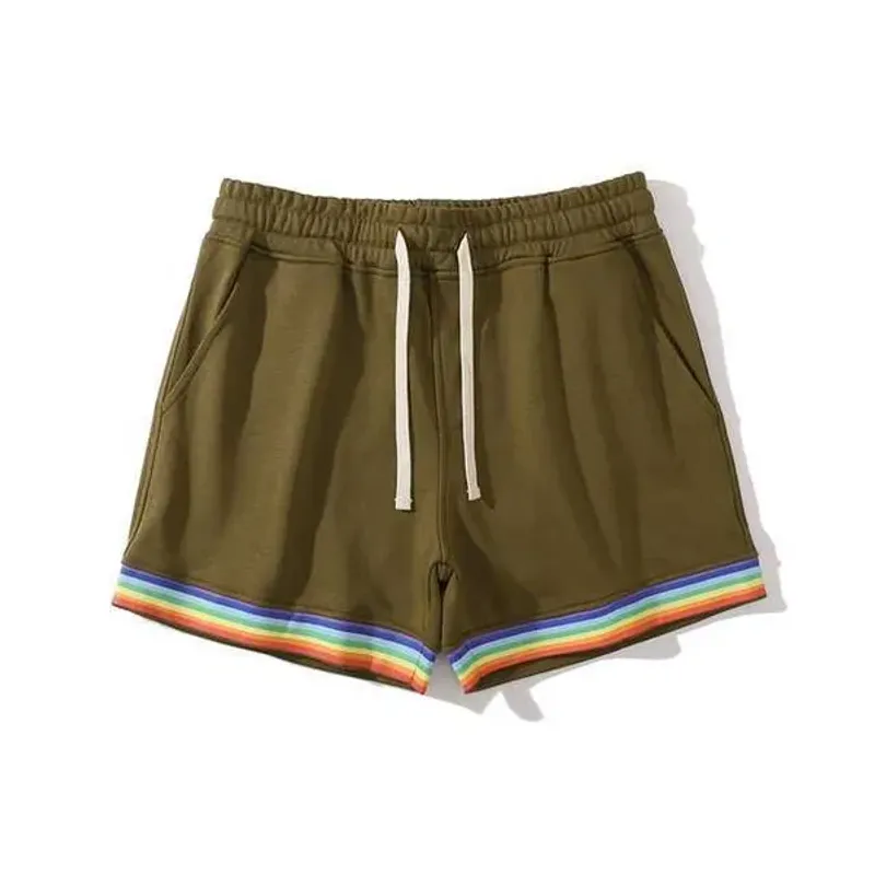 Men's Rainbow Man Home Shorts Fashion Colorful T221129_voghion.com