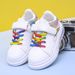 SHLIANG Kinder süße Regenbogen Sportschuhe Mädchen Frühling Herbst lässig atmungsaktive kleine weiße Schuhe Trend Board Schuhe Y0140_voghion.com