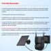 Caméra de surveillance solaire domestique 2,4 GHz, vision nocturne couleur, audio bidirectionnel, vue à 360 degrés, caméra de détection de mouvement étanche_voghion.com