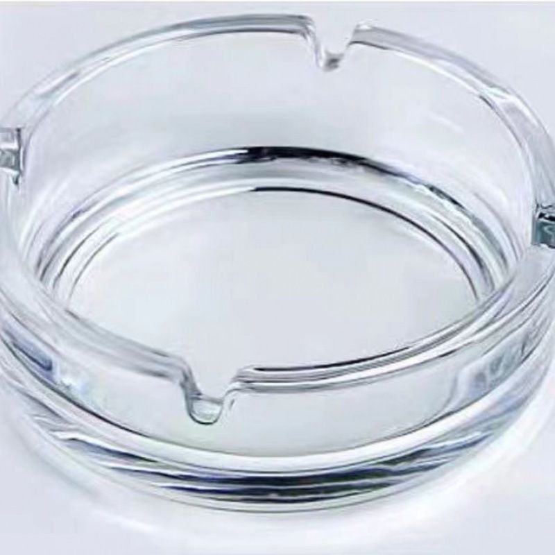 Modern Minimalist Fashion Bedroom Living Room Hotel Office Trendy Round Glass Ashtray Light Luxury Home_voghion.com
