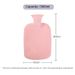 Winter creative PVC water injection hot water bag cute student thickened hot water bag portable velvet cover large hand warmer_voghion.com