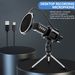 USB-Kondensator-Kit 48 kHz PC-Mikrofon mit Typ-C-Schnittstellenstativ für die Aufnahme von Spielen, YouTube-Streaming und Gesang_voghion.com