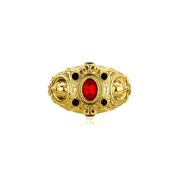 Anelli Anello con Testa di Teschio Micro Intarsiato con Diamanti e Rubini Anello Portafortuna Versatile Gioielli Personalizzati da Uomo_voghion.com