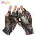 Fabricant en gros de gants de pêche respirants sans doigts camouflage, protection solaire, pour hommes et femmes, en lycra extensible._voghion.com