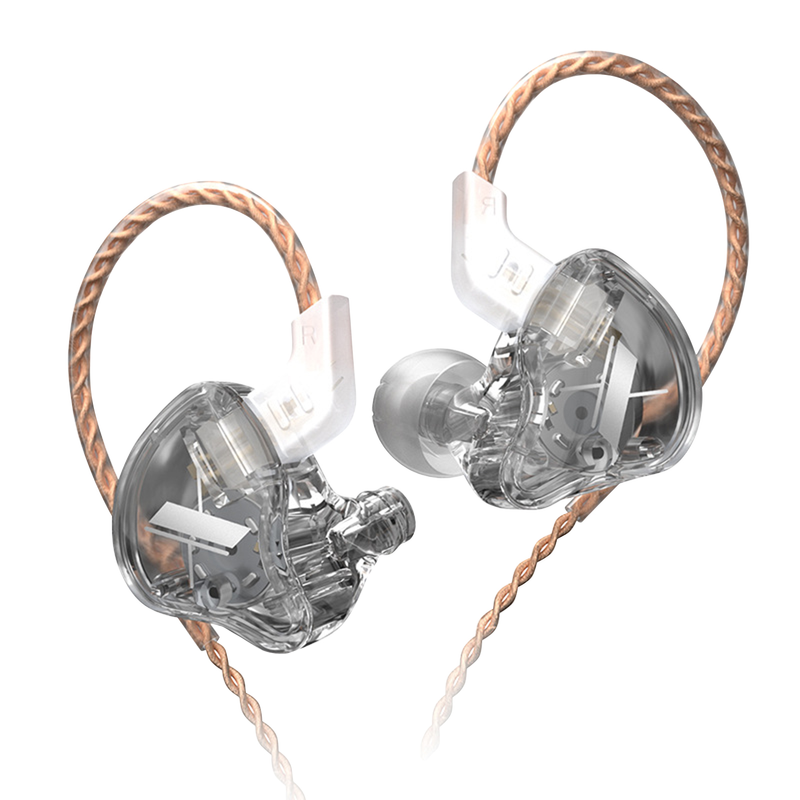 KZ EDX Wired Dynamic HiFi Stero Mega Bass Line Control Noise Reduction Universal In-ear Earphone for Gaming_voghion.com