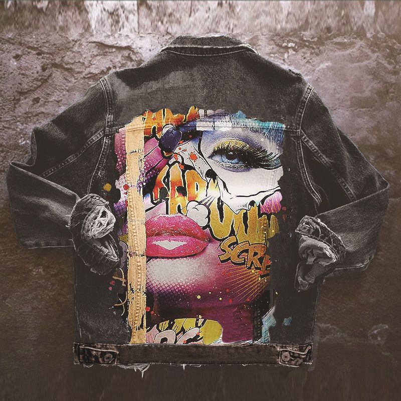 women's fashion loose casual denim jacket  denim jacket_voghion.com