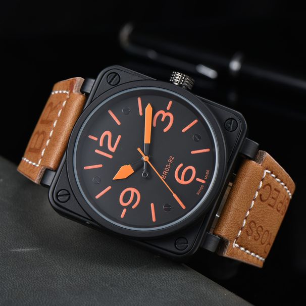 Product Micro Men's Fashion B Square 3-Needle Fully Automatic Mechanical Tape Watch_voghion.com