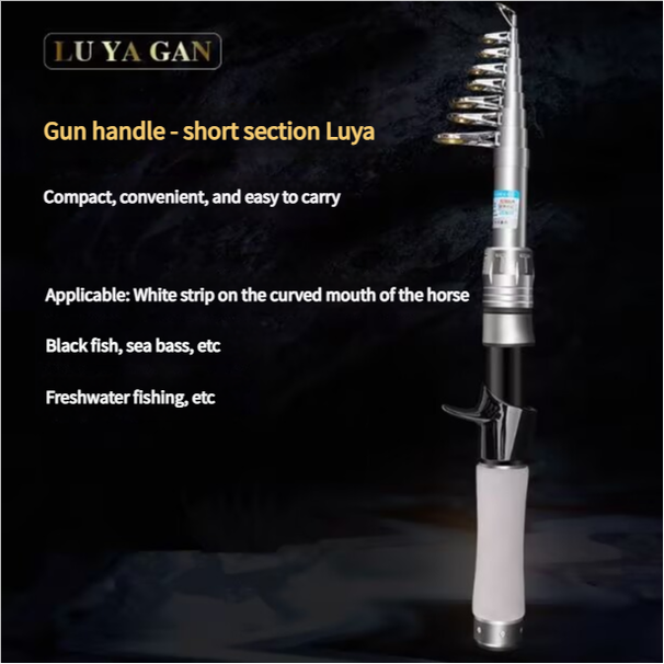 Dawa Whale Shark Telescopico a Segmento Ultra Corto Roa Asiatico Portatile alla Deriva Mini Piccolo Mare Set Completo di Pesca Makou_voghion.com