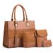 New Trend Fashion Women's Bag One Shoulder Crossbody Handheld Retro Crocodile Pattern Four Piece Cover Mother Bag_voghion.com