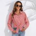 Verve Damen Frühling und Herbst Plaid Lose Casual Langarm Shirt mit Turn-Down-Kragen_voghion.com