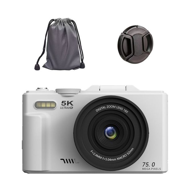 Nyt 3-tommer flip-skærm WIFI Beauty High-definition digitalkamera med 75 megapixel 5K-optagelse og 18x zoom_voghion.com