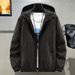 Light luxury clothing, fat spring men's casual jacket, hooded loose fitting large top trend Men_voghion.com
