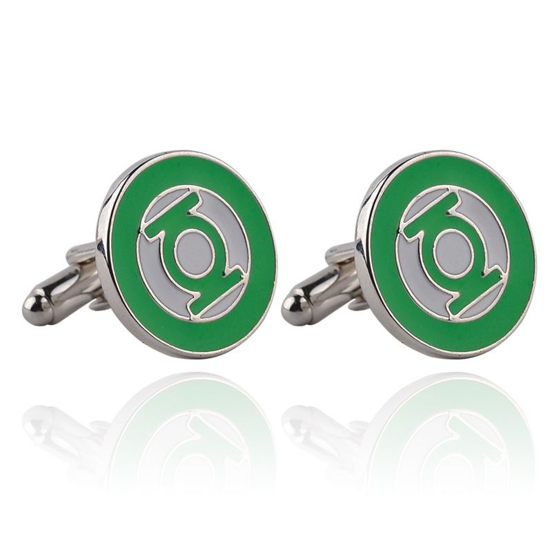 yeni yuvarlak elmas kristal kol düğmeleri yeşil ışık Fransız çift gömlek kol düğmeleri_voghion.com