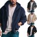 TEM Men's Autumn Winter Double-Sided Fleece Warm Loose Hooded Casual Jacket_voghion.com