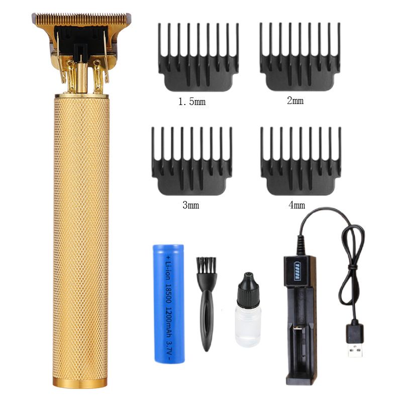 Electric Hair Clipper Hair Clipper Oil Head Clipper Shaving Razor Bald Hair Clipper Rechargeable Razor_voghion.com