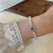 Bangle Elegant Aquamarine Gemstone Zircon For Women Round Sier Color Rhinestone Pearl Bracelets Wedding Jewelry Gift_voghion.com