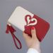 New Women's Love Long Wallet Large Capacity Korean Version Tassel Handheld Bag Student Money Clip Card Bag Zipper Money_voghion.com