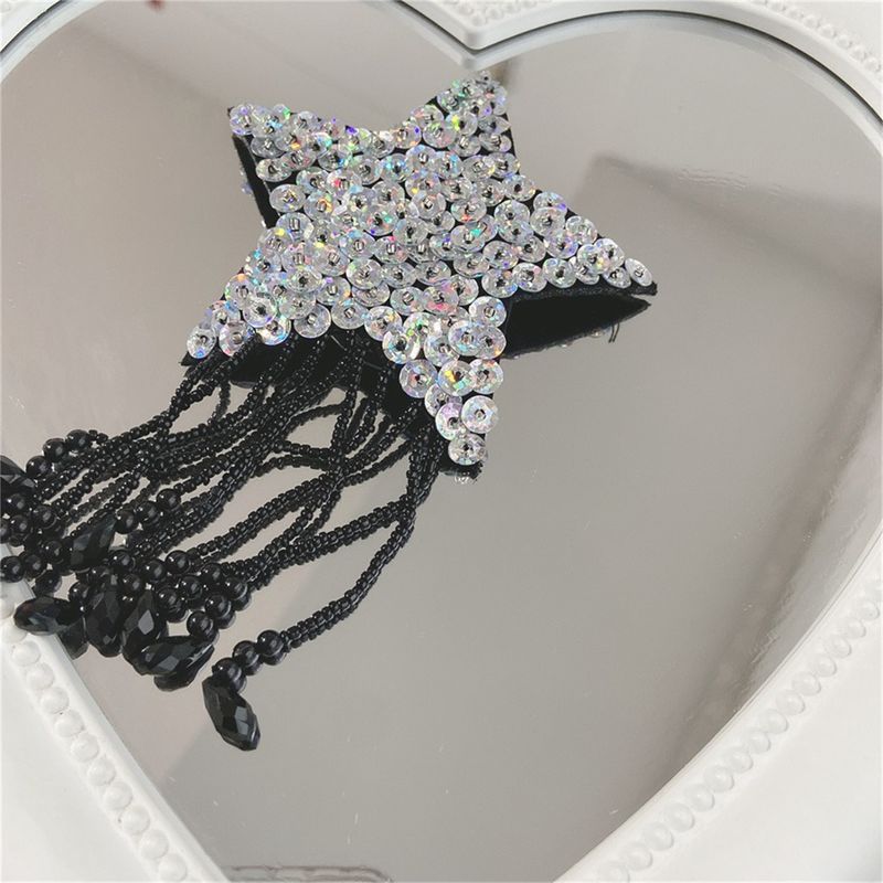 Soporte Universal para teléfono con borlas ostentosas y brillantes, cristal de estrella, Tok Griptok, accesorios para iPhone 14 y 13_voghion.com