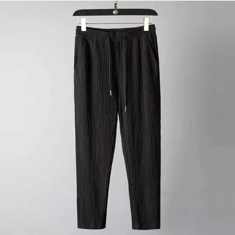 Premium-Sportbekleidungsset für Herren – Slim-Fit Kurzarm-Oberteil und lange Hose (M-4XL) | Leicht und atmungsaktiv für Freizeit und Fitnessstudio_voghion.com