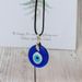 Evil Eye Men's And Women's Necklace Glass Pendant Accessory Wax Cord Simple_voghion.com