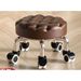 Universal Wheel Small Low Home Round Seam Repair Rotating Pedicure Children's Walking Learning Stool With Silent Wheels_voghion.com