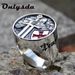 Vente en gros de bagues cool pour hommes en acier inoxydable, bouclier d'armure rouge, chevalier templier, croix croisée, bijoux punk_voghion.com