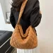Casual Dia Corduroy Solid Colour Shoulder Winter Thread Minimalistic Crossbody Bag Thick Commuter LargeC241106_voghion.com
