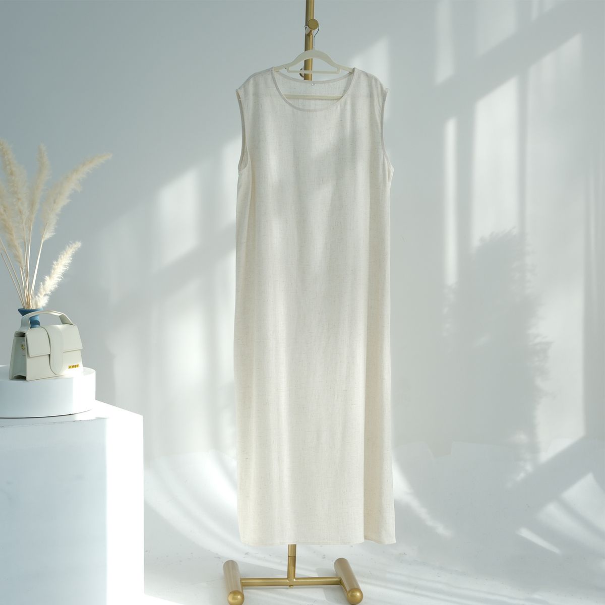 Verve 2025 Dubai Turchia Cardigan in cotone e lino tinta unita, set musulmano_voghion.com