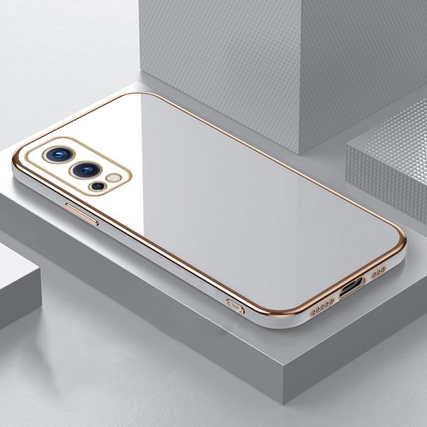 Custodia per telefono in silicone con placcatura quadrata di lusso per ONEPlus One Plus 2 E2 1+2 1+2E 5G Coque Protezione ultra sottile Copertina morbida_voghion.com