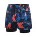 New Quick-Dry Double-Layer Anti-Embarrassment Plus Size Loose Fit Printed Adult Swim Trunks Professional Men's Swimwear_voghion.com