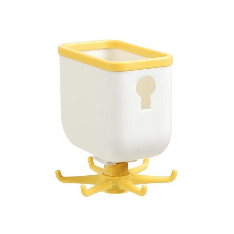 Kitchen Rotatable Hook Color-matching Dual-purpose Storage Punch-free Viscose Storage Rack Kitchen Tableware Storage Rack_voghion.com