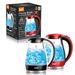 Glass Electric Kettle - 2L High Borosilicate Glass, 2000W Fast Boiling, Auto Shut-Off, LED Indicator, 360° Swivel Base, CE Certified_voghion.com