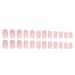 24 pièces par boîte de faux ongles européens roses français mignons roses amour simple et à la mode ongles portables assortis_voghion.com