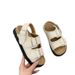 Women's Platform Sandals - Comfortable Flat Strappy Roman Sandals For Summer Casual Beach Slides With Wide Strap_voghion.com