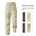 Pantalones deportivos tipo cargo 3 en 1 de estilo informal para parejas, ideales para actividades al aire libre. Diseño funcional, cálido y con forro desmontable._voghion.com