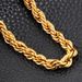 Jinshihu JSH Gold Plated Color Preserving 4MM Fried Dough Twists Rope Necklace With Long Buckle Is Fashionable And_voghion.com