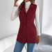 2025 Autumn Winter Casual Single-Breasted Corduroy Vest Jacket Women's Fashion_voghion.com