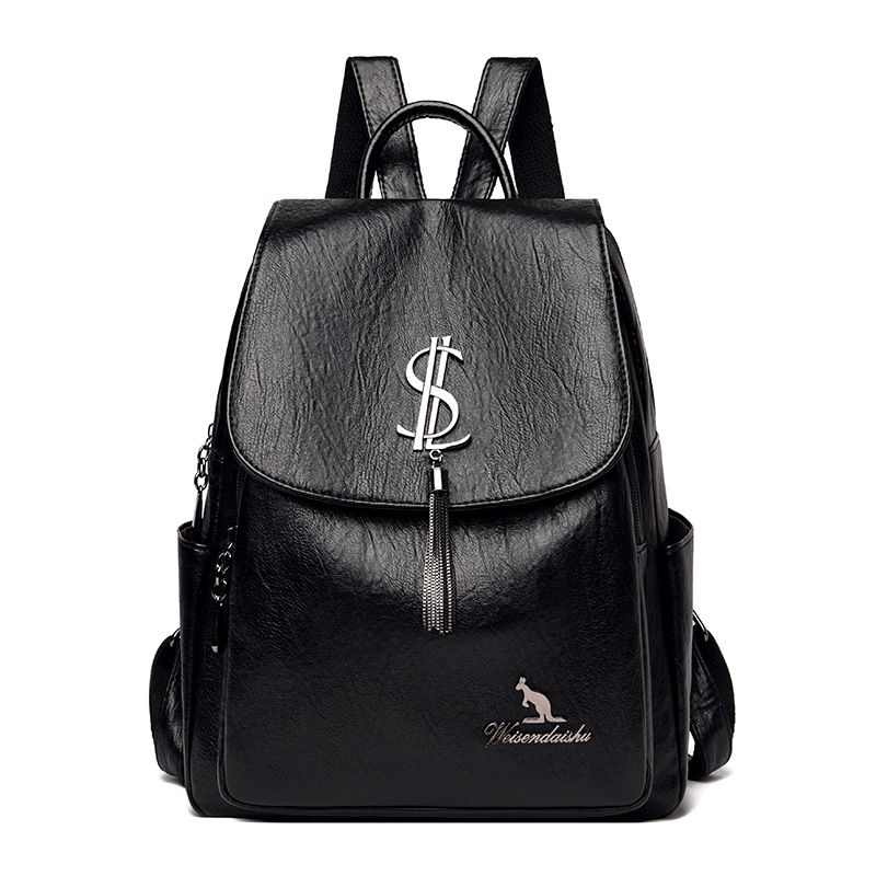  Neuer heißer Verkaufstrend Damen-Rucksack aus weichem Leder, modisch, urban, einfach, lässig, für Studenten, Schultasche_voghion.com