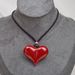 Collana con cuore alla moda, nuova, semplice e lunga, con fiocco rosso, in stile coreano_voghion.com