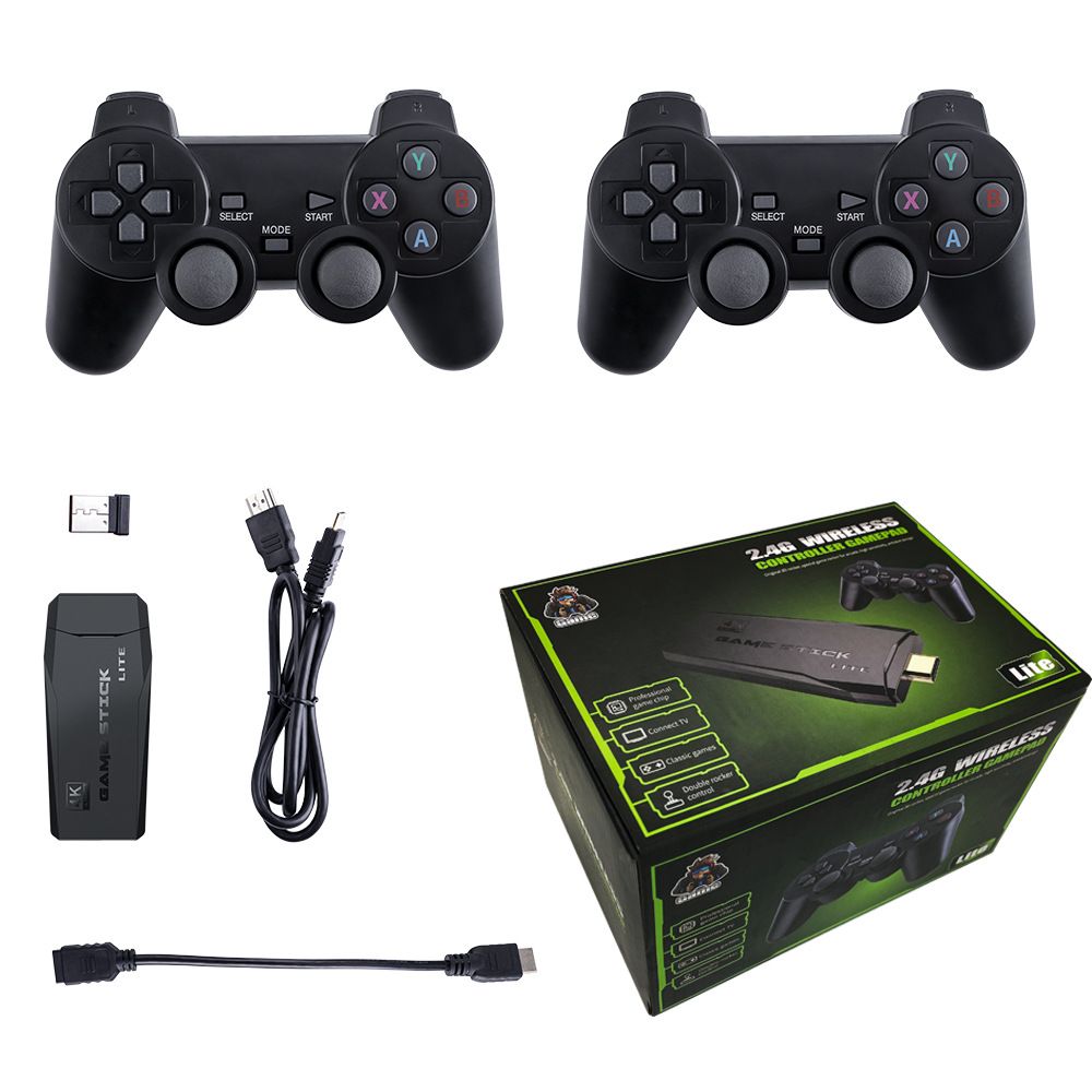 Console di gioco M8 Wireless TV 2.4G HD Arcade PS1 Family Mini Double Player_voghion.com