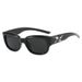 Gepersonaliseerde Cat Eye Zonnebril Heren Retro Box Ins UV-bescherming Zonnebril Dames Small Face Tide_voghion.com