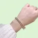 Fashion perlee bangle designer plated sier bracelet charm snake chain high quality bead bracelets for womens vintage_voghion.com