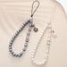 Small fragrance wind pearl mobile phone chain small flower pendant mobile phone lanyard beaded pendant anti-drop chain female_voghion.com