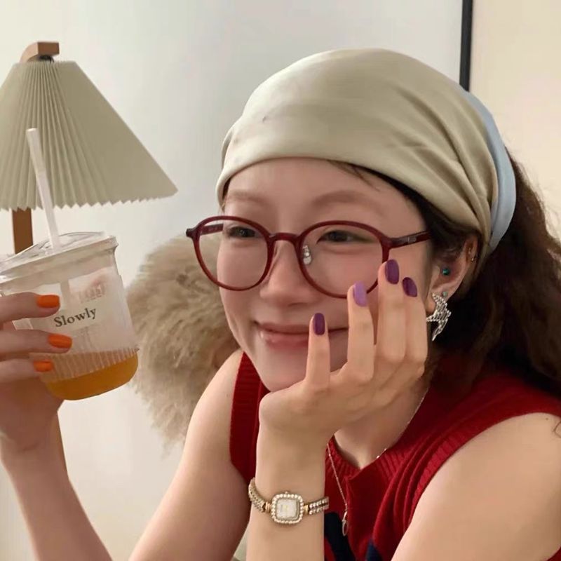 Ultraleichte Abnehmen Rahmen Flache Spiegel Fashion Square Runde Gesicht Myopie Frauen Können Ausgestattet Mit_voghion.com