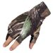 Fabricant en gros de gants de pêche respirants sans doigts camouflage, protection solaire, pour hommes et femmes, en lycra extensible._voghion.com