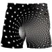 Herren Vortex Schwarze Casual 3D-Digitaldruck Dreidimensionales geometrisches Muster Strandhose Herrenshorts_voghion.com