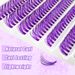 Segmented false eyelashes Large capacity natural single cluster self-grafted purple hair eyelashes_voghion.com